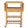 FURNITURE Premier Bar Carts and Trolleys | Bamboo Kitchen Trolley