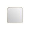 Bathe and Utility Fifty Five South Mirrors | Small Gold Finish Square Wall Mirror