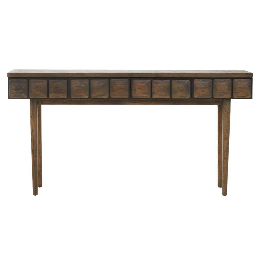 FURNITURE Fifty Five South Console Tables | Lucca Oak Wood Console Table