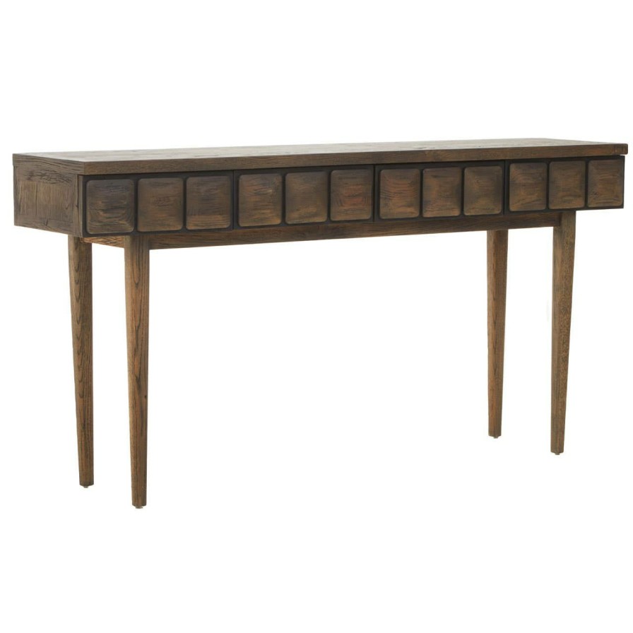 FURNITURE Fifty Five South Console Tables | Lucca Oak Wood Console Table