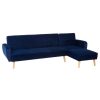 FURNITURE Premier Seating | Serene 3 Seat Navy Sofa Bed