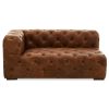 FURNITURE Fifty Five South Seating | Hoxton Tufted Leather Right Arm Sofa