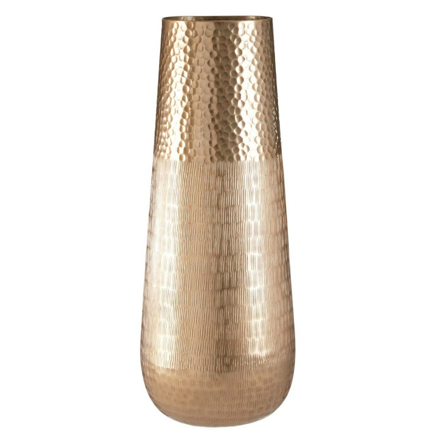 Accessories Fifty Five South Vases, Planters and Plant Stands | Solis Gold Finish Vase