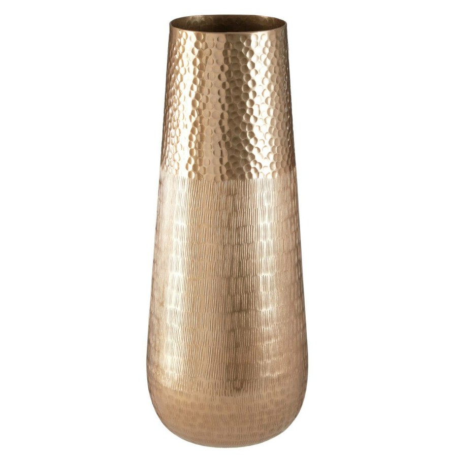 Accessories Fifty Five South Vases, Planters and Plant Stands | Solis Gold Finish Vase