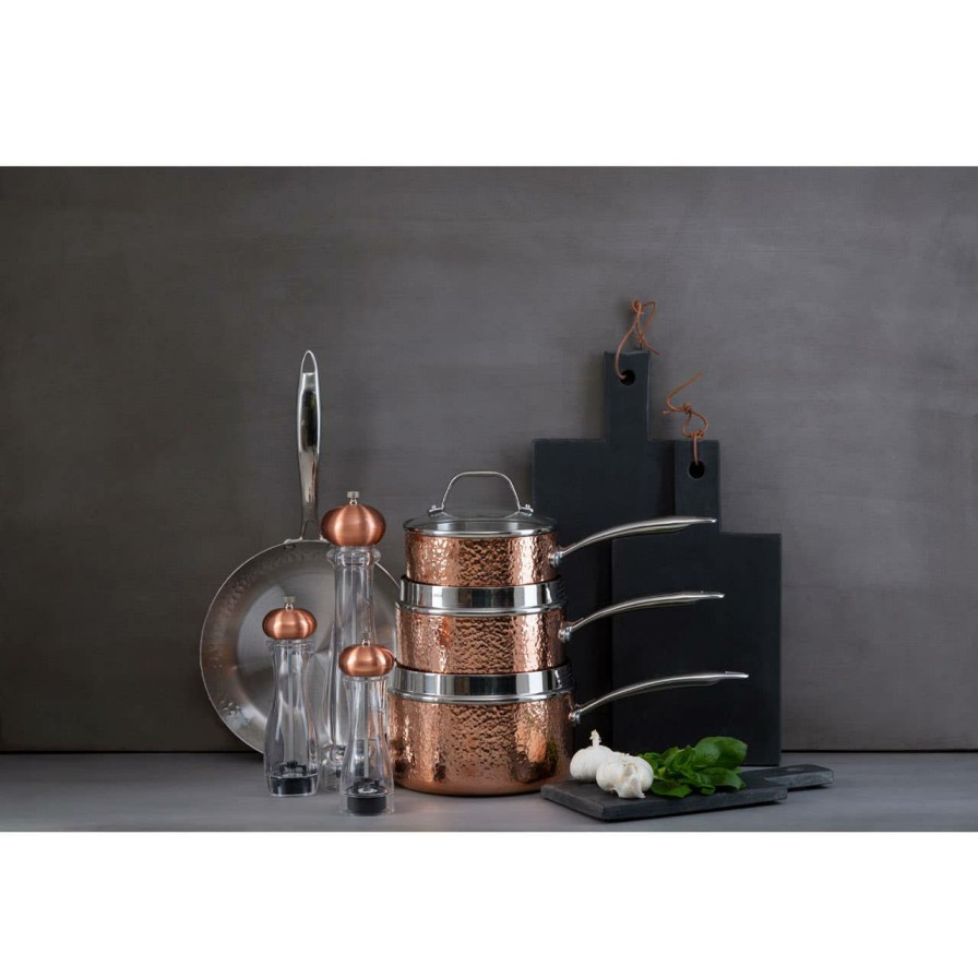 Kitchen and Dining Premier Pots and Pans | Minerva Medium Hammered Saucepan