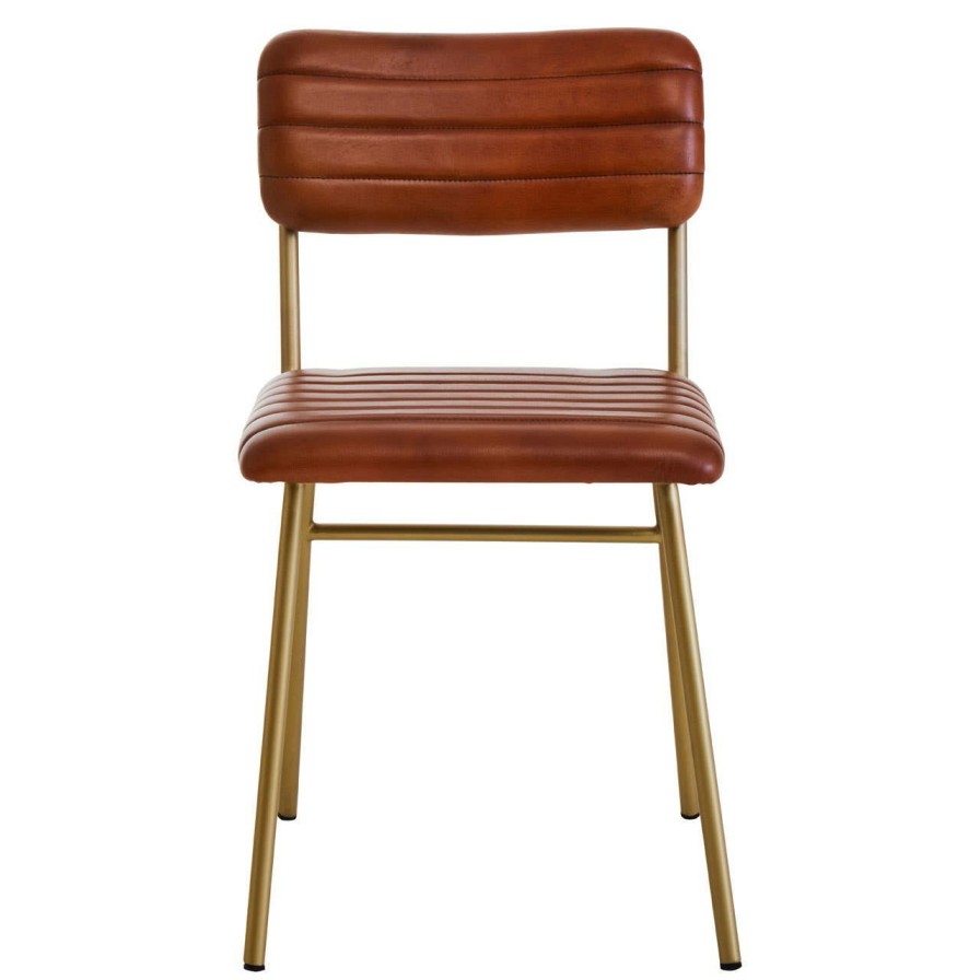 FURNITURE Fifty Five South Dining Chairs | Buffalo Tan Leather Dining Chair