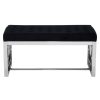 FURNITURE Premier Benches | Allure Black Tufted Bench