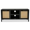 FURNITURE Premier Shelving | Sherman Black Wood Media Unit