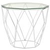 FURNITURE Premier Side Tables | Allure Tempered Glass And Chrome End Table