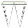 FURNITURE Premier Side Tables | Allure Chrome End Table With Triangular Base