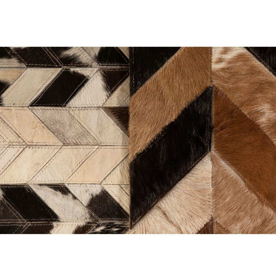 Accessories Fifty Five South Rugs | Safira Large Natural Patchwork Rug