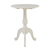 FURNITURE Fifty Five South Side Tables | Loire Round White Pedestal Table