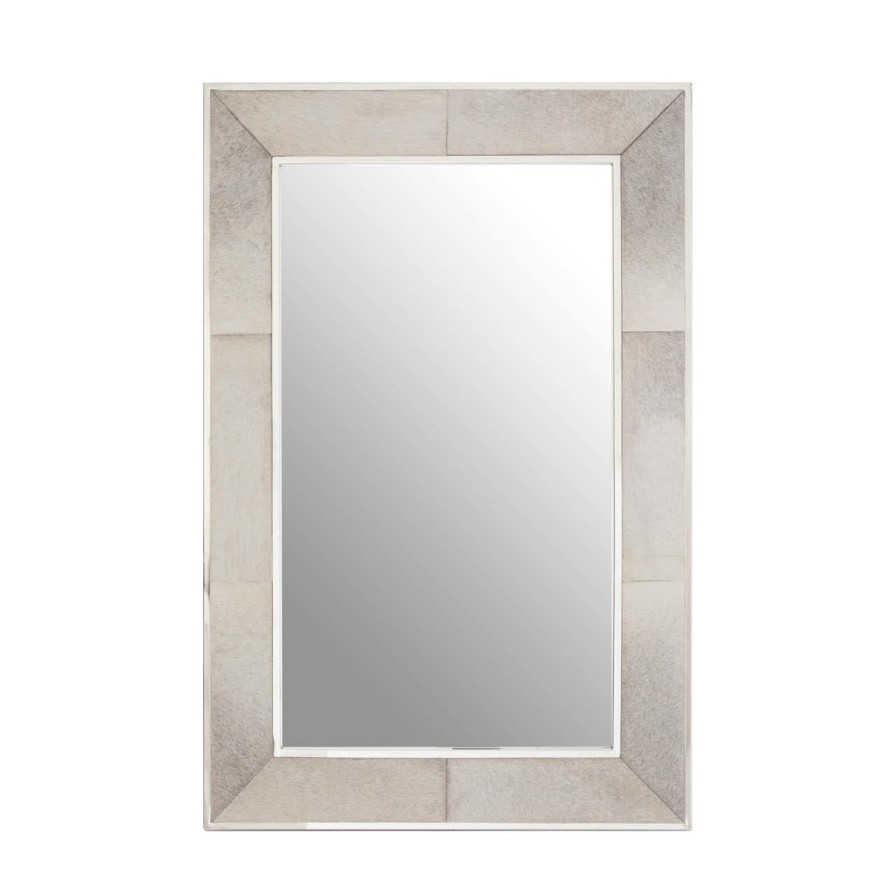 Bathe and Utility Fifty Five South Mirrors | Kensington Townhouse Small Grey Wall Mirror