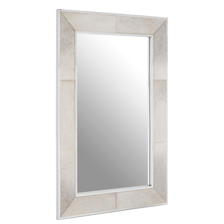 Bathe and Utility Fifty Five South Mirrors | Kensington Townhouse Small Grey Wall Mirror