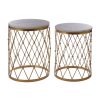 FURNITURE Premier Side Tables | Arcana Set Of Two Marble And Iron Tables