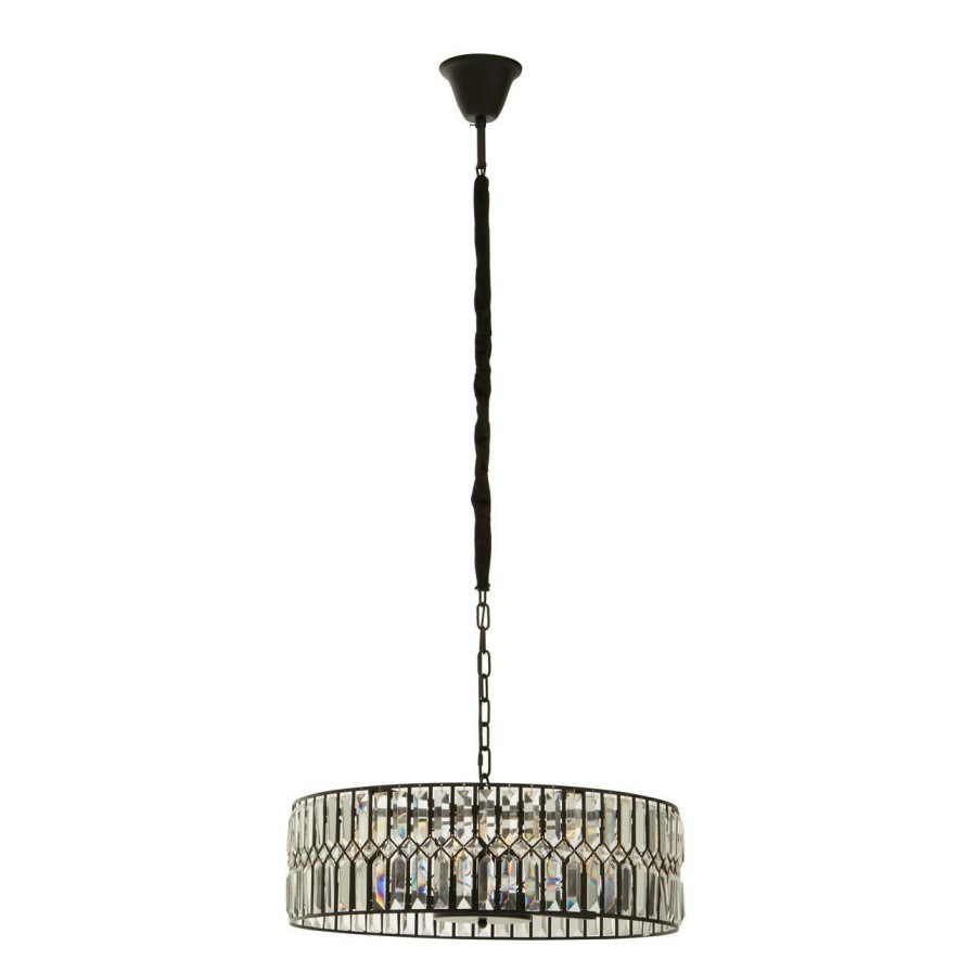 Accessories Fifty Five South Chandeliers | Babylon Six Bulb Crystal Chandelier