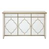 FURNITURE Fifty Five South Storage | Medina 3 Drawer Mirrored Rectangular Cabinet