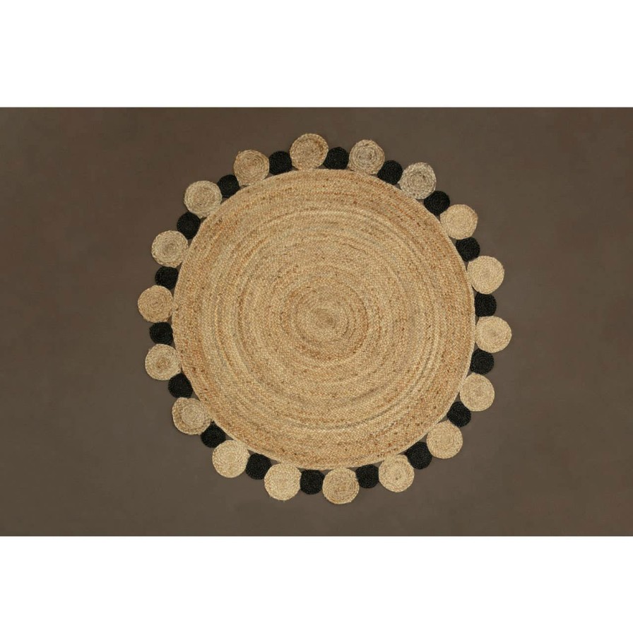 Accessories Bosie Rugs | Bosie Demir Large Natural And Black Jute Rug