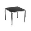 FURNITURE Premier Side Tables | Black Tempered Glass End Table