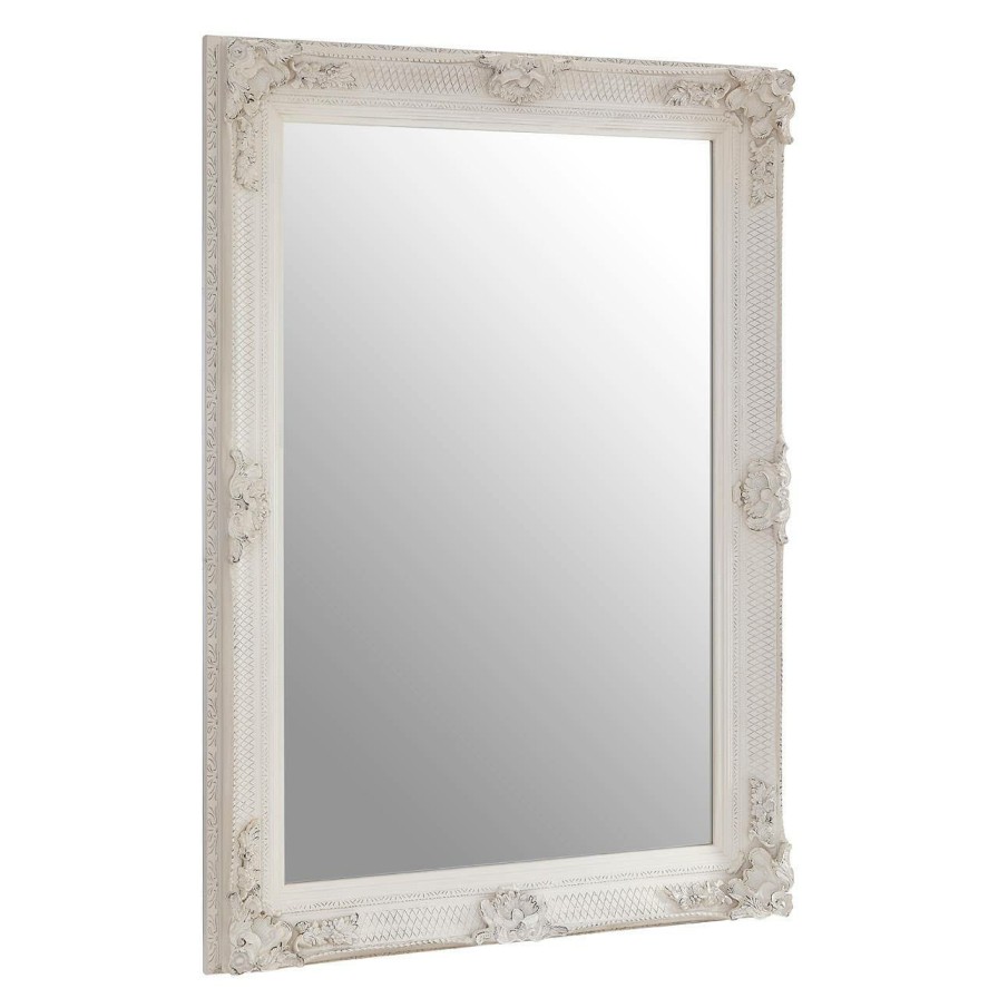 Bathe and Utility Premier Mirrors | Antoine Antique White Wall Mirror