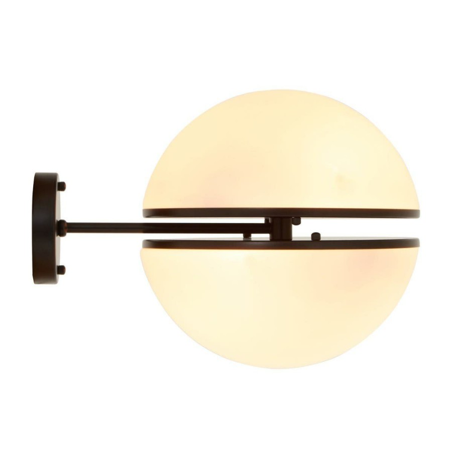 Accessories Fifty Five South Wall Lights | Abira Matte Black Ball Wall Light