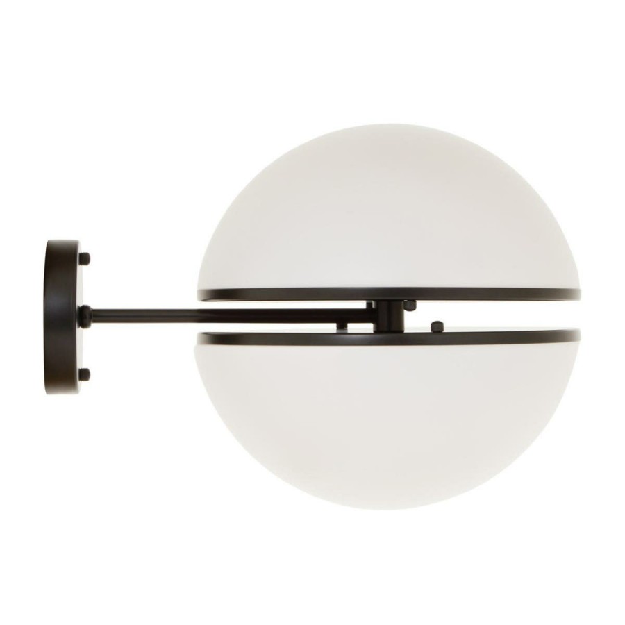 Accessories Fifty Five South Wall Lights | Abira Matte Black Ball Wall Light