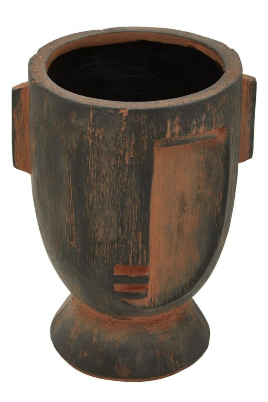 Accessories Fifty Five South Vases, Planters and Plant Stands | Darnell Large Rustic Face Planter