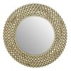 Bathe and Utility Fifty Five South Mirrors | Templar Gold Finish Beaded Wall Mirror