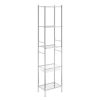 FURNITURE Premier Storage | 5 Tier Chrome Shelf Unit With Basket