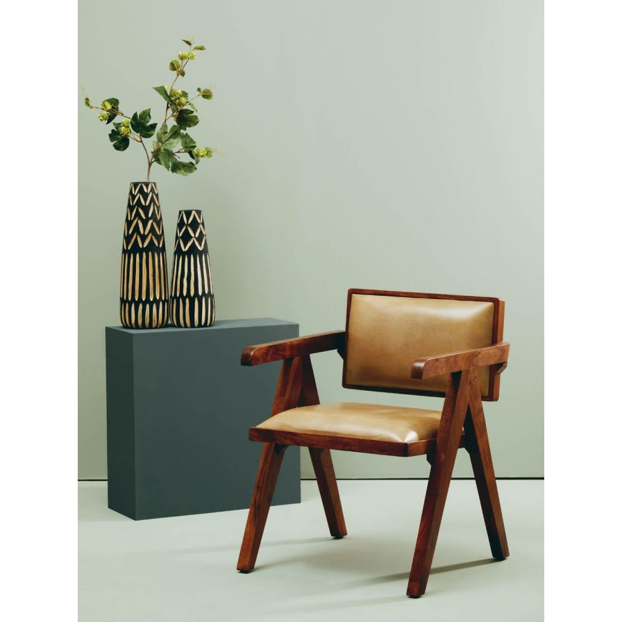 FURNITURE Fifty Five South Armchairs | Buffalo Natural Leather Armchair