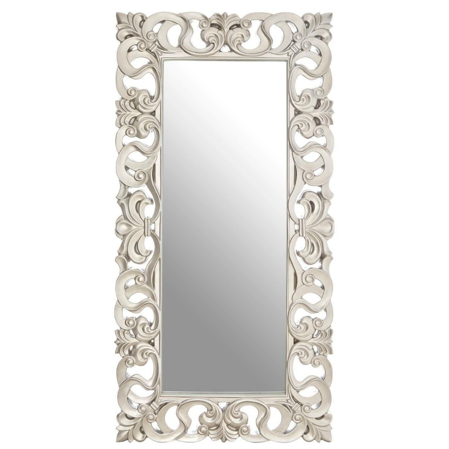 Bathe and Utility Fifty Five South Mirrors | Rectangular Wall Mirror With Silver Finish