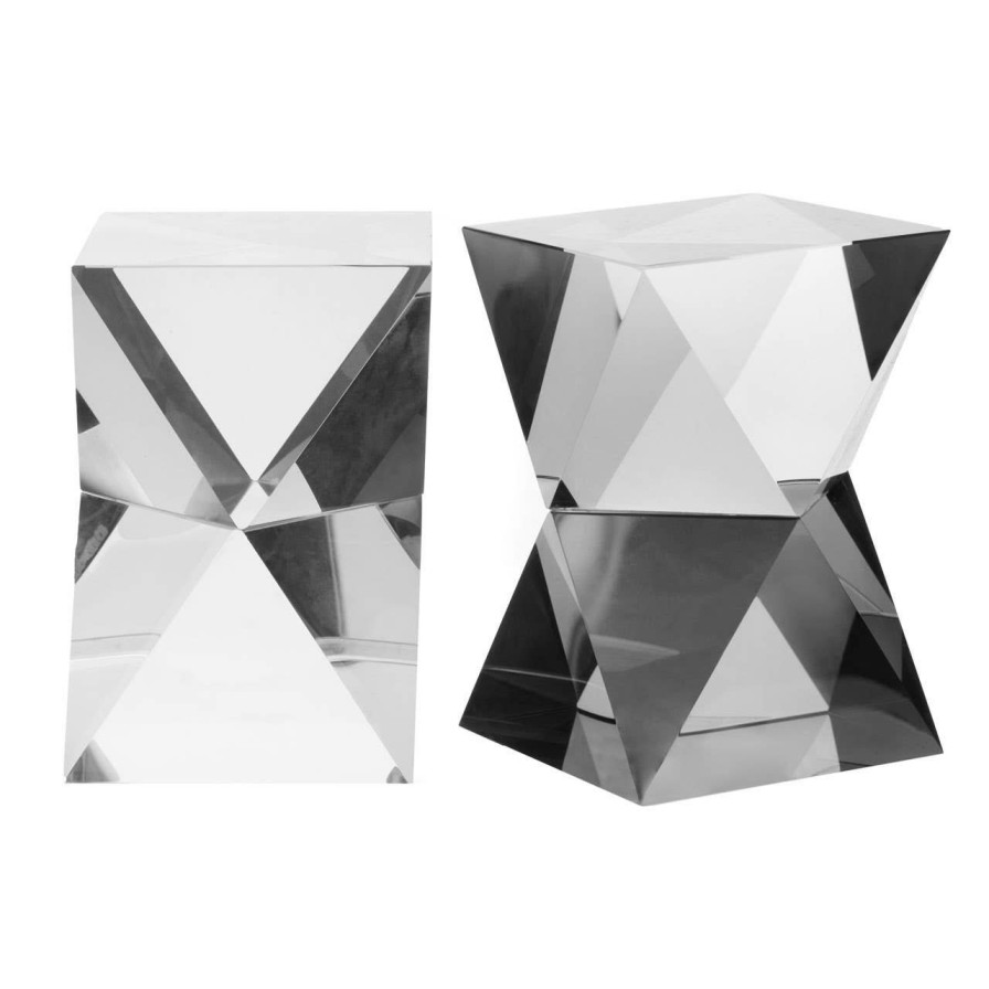 Accessories Fifty Five South Bookends | Carrie Set Of 2 Crystal Bookends