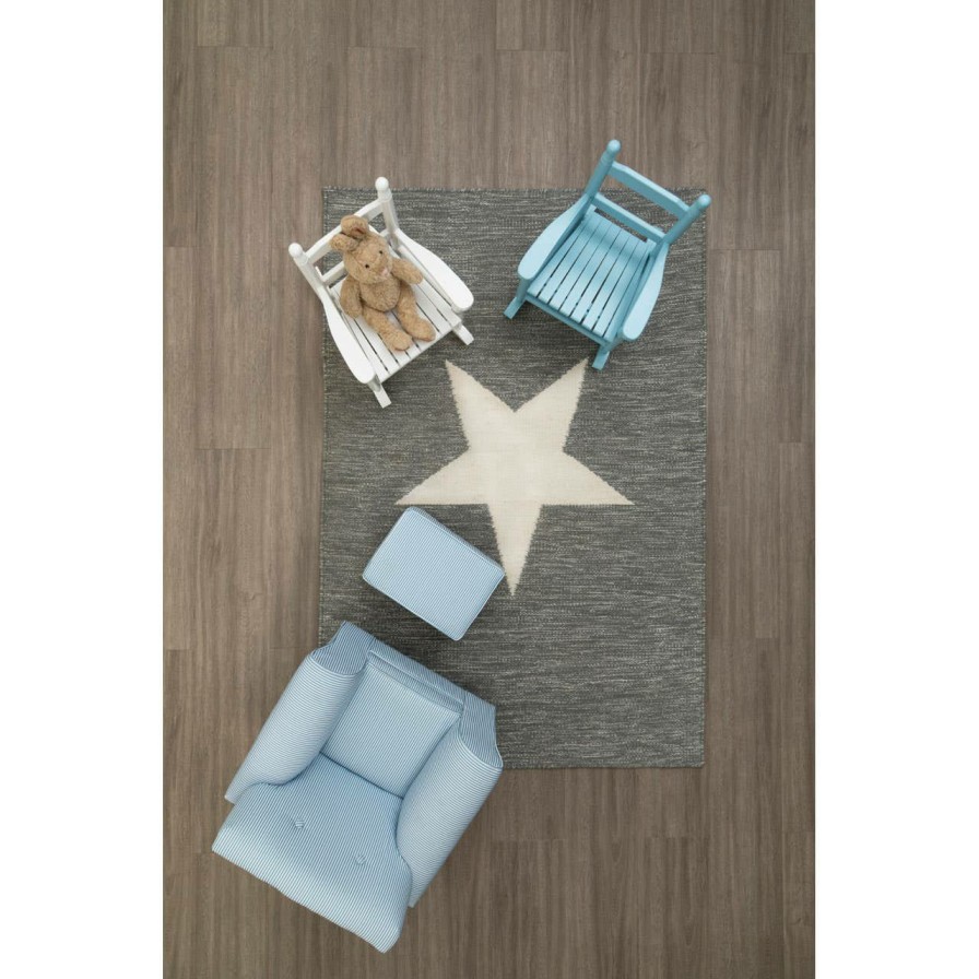 Accessories Premier Kids Textiles | Grey And White Star Rug