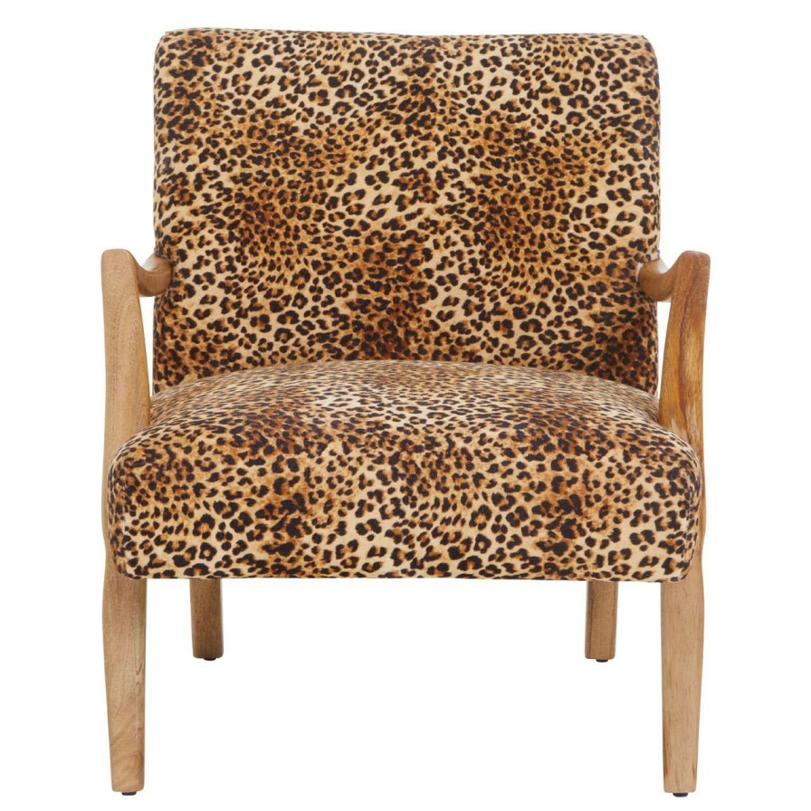 FURNITURE Fifty Five South Armchairs | Cefena Leopard Print Chair