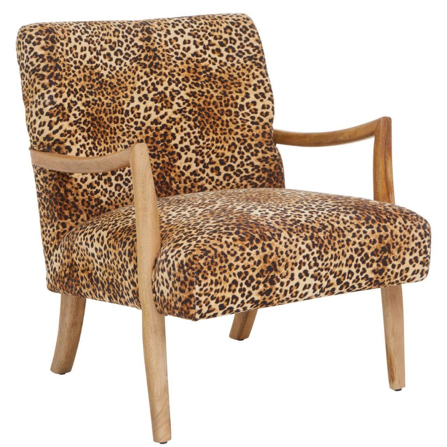 FURNITURE Fifty Five South Armchairs | Cefena Leopard Print Chair