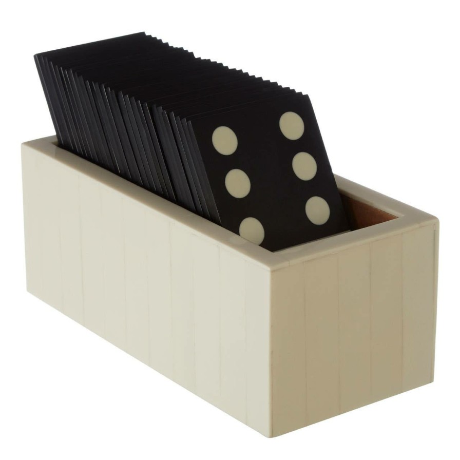 Accessories Fifty Five South Games | Churchill Games White Domino Set