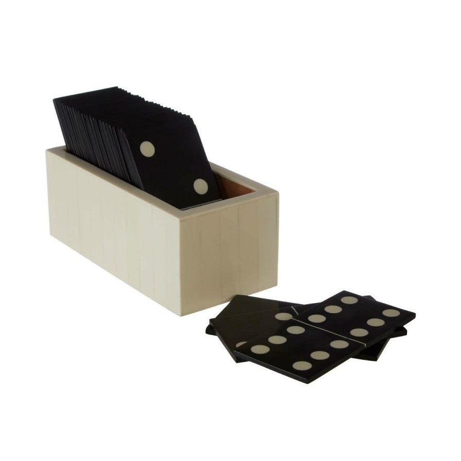 Accessories Fifty Five South Games | Churchill Games White Domino Set