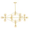 Accessories Fifty Five South Chandeliers | Abira Fifteen Bulb Gold Finish Pendant Light