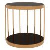 FURNITURE Fifty Five South Side Tables | Novo Rose Gold Cage Design Side Table