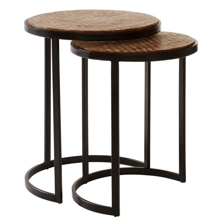 FURNITURE Premier Side Tables | Halle Chevron Side Tables