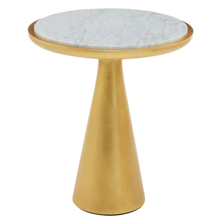 FURNITURE Fifty Five South Side Tables | Lino Small Gold Side Table