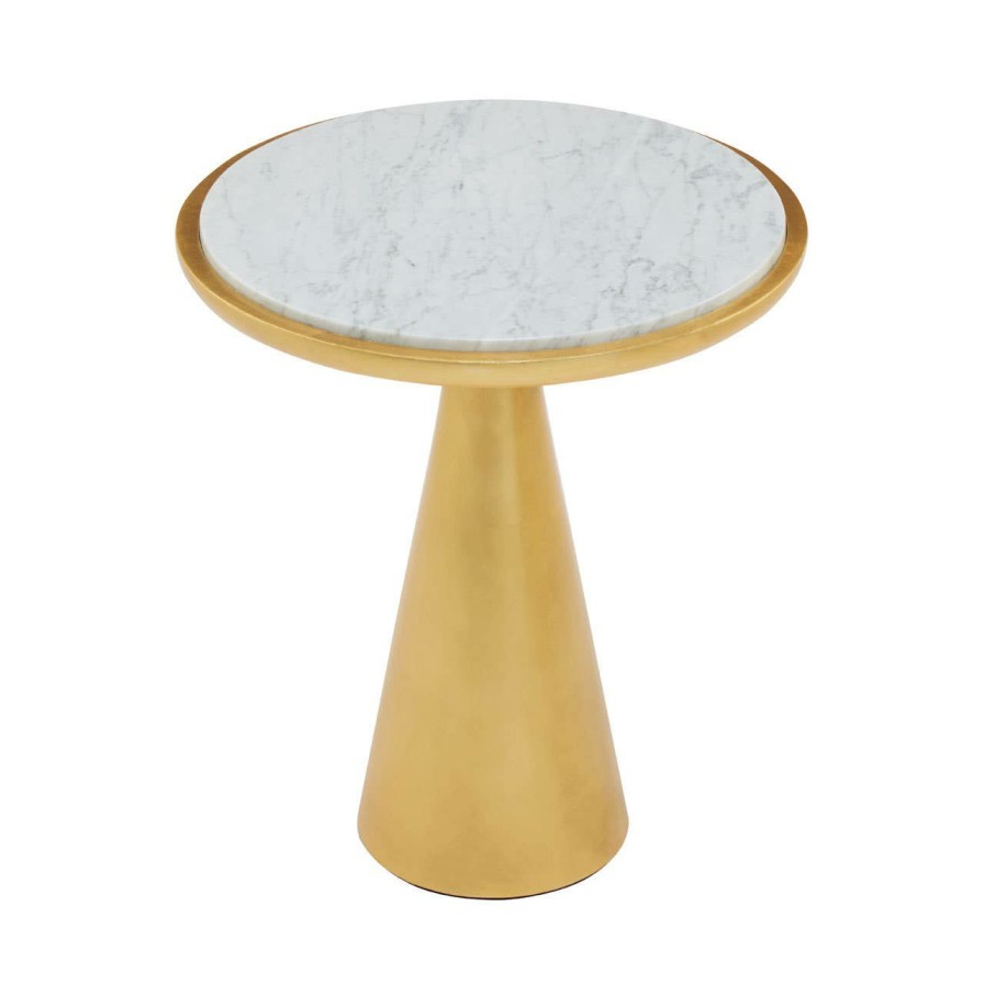 FURNITURE Fifty Five South Side Tables | Lino Small Gold Side Table