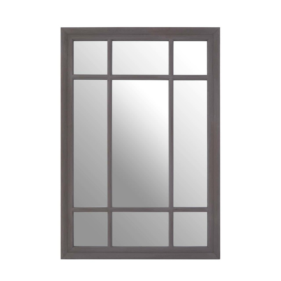 Bathe and Utility Premier Mirrors | Hawthorne Rectangular Grey Wall Mirror