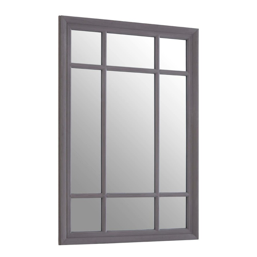 Bathe and Utility Premier Mirrors | Hawthorne Rectangular Grey Wall Mirror