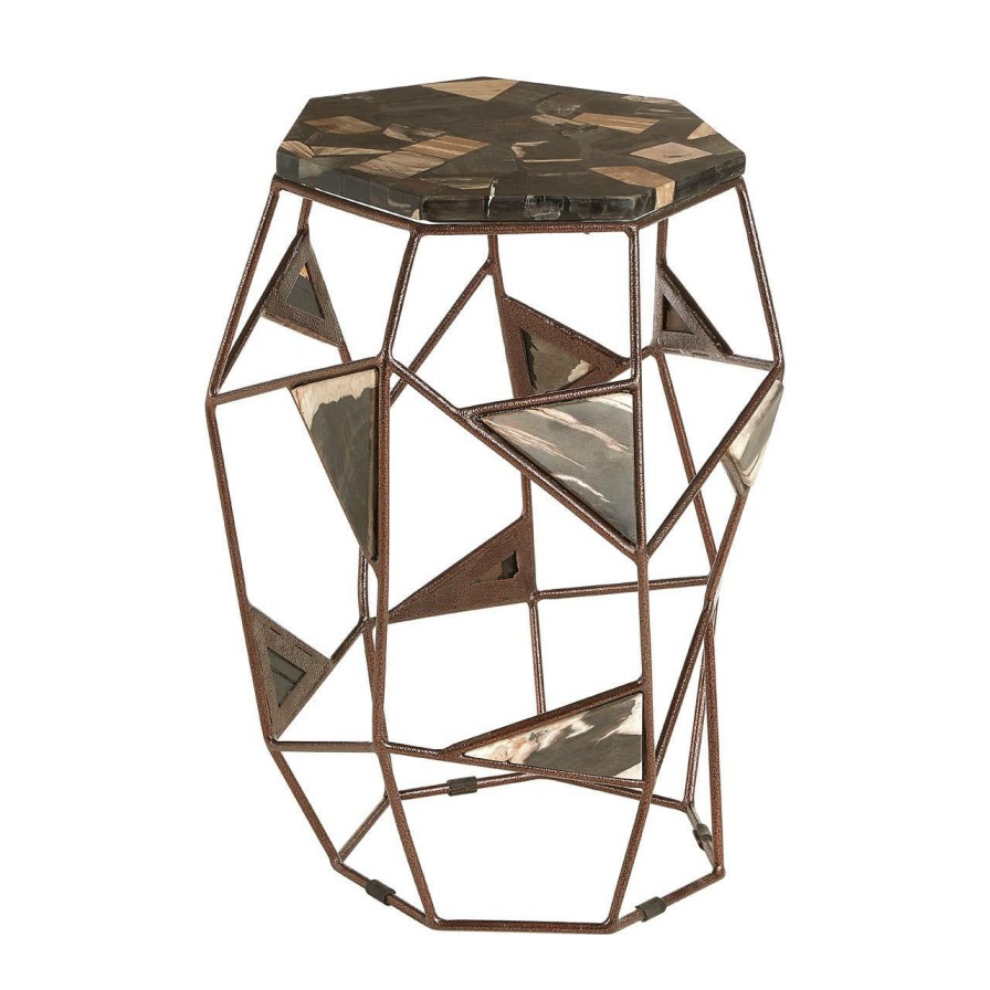 FURNITURE Fifty Five South Side Tables | Relic Side Table With Asymmetric Frame