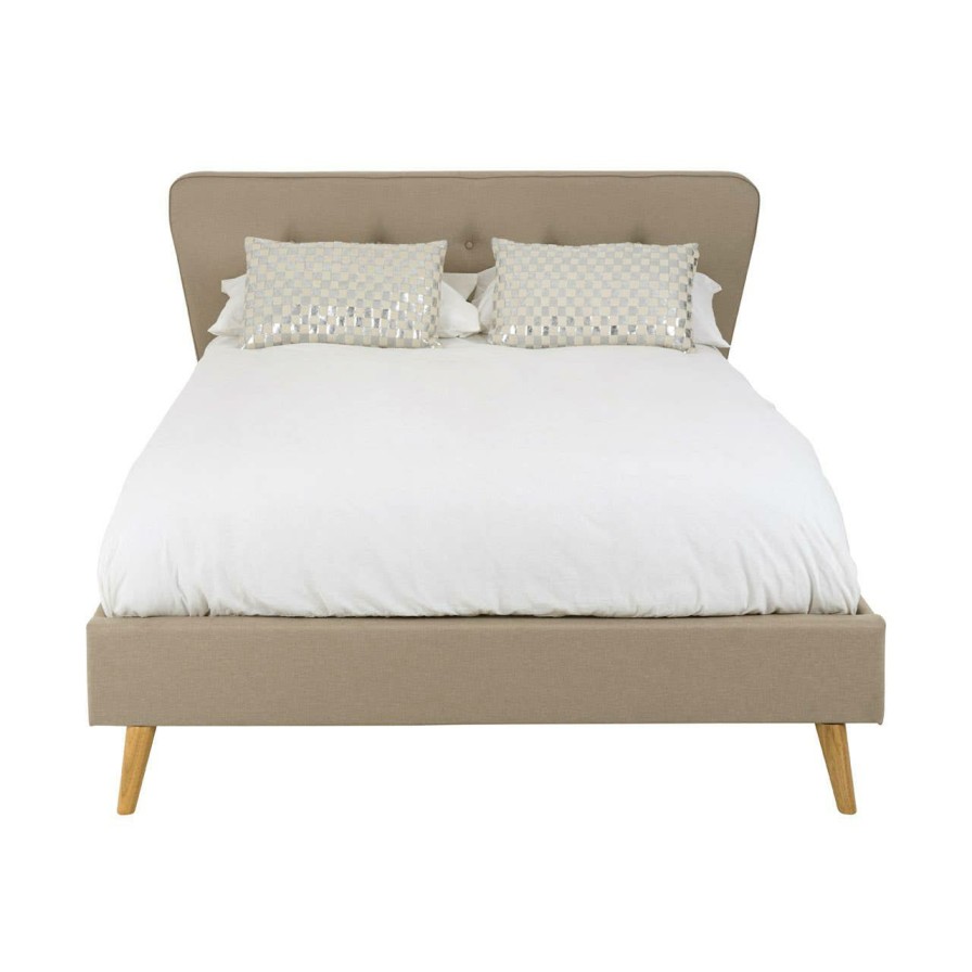 FURNITURE Premier Beds | Scandinavian Beige King Size Bed