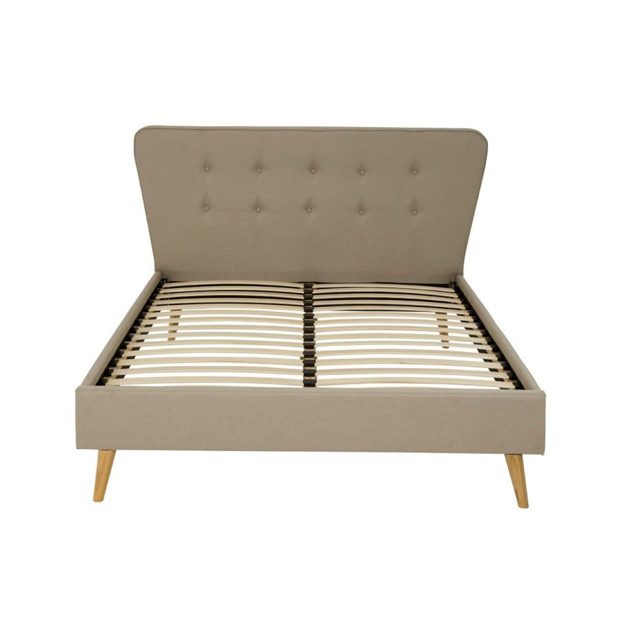 FURNITURE Premier Beds | Scandinavian Beige King Size Bed