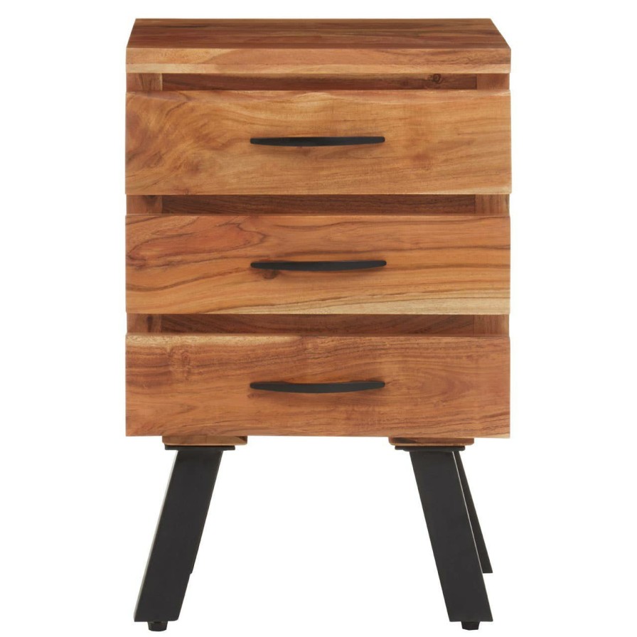 FURNITURE Fifty Five South Chest of Drawers | Nashik Three Drawer Acacia Side Table