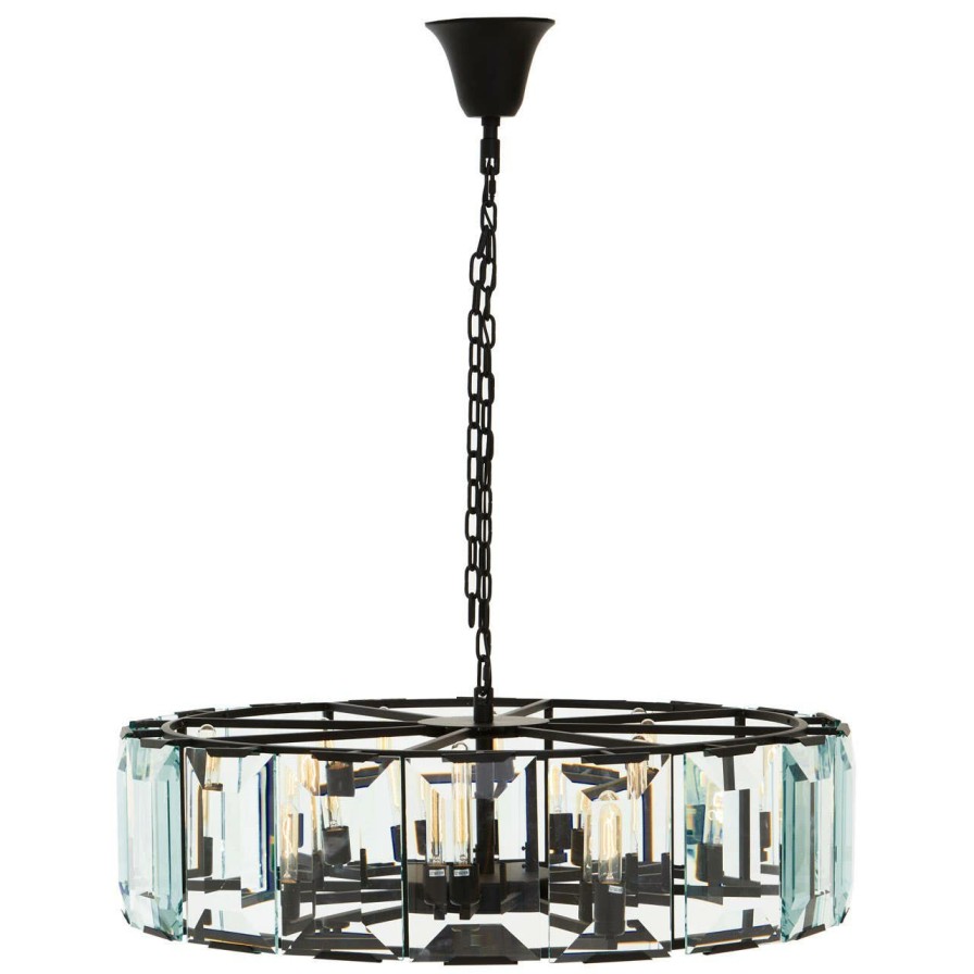 Accessories Fifty Five South Chandeliers | Babylon Large Black Iron Chandelier