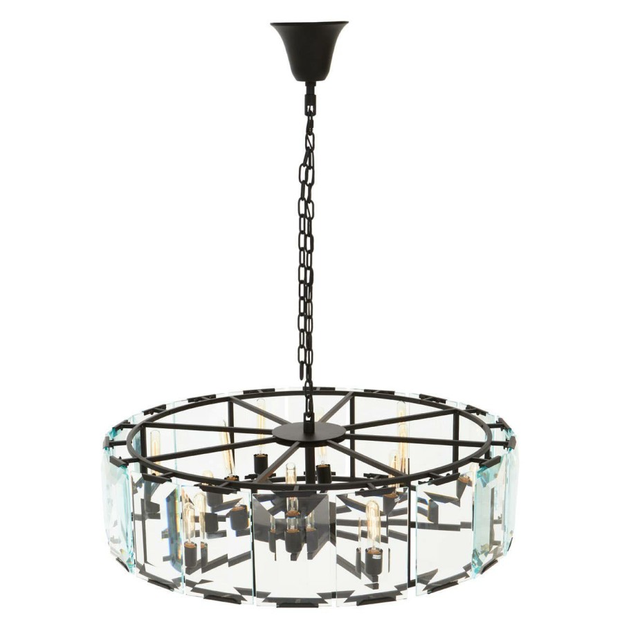 Accessories Fifty Five South Chandeliers | Babylon Large Black Iron Chandelier